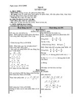 Đại số 8 tiết 31 -40 (chi tiết) . GV: Nguyễn Danh Định - Hòa bình