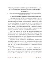 THỰC TRẠNG CÔNG TÁC THẨM ĐỊNH TÀI CHÍNH DỰ ÁN ĐẦU TƯ VAY VỐN TẠI CHI NHÁNH NGÂN HÀNG CÔNG THƯƠNG THANH XUÂN