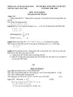 ĐỀ THI HỌC SINH GIỎI CẤP HUYỆN + đáp án