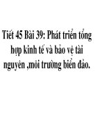 Tiet 45 bai 39 Phat trien kte...( co giao duc moi truong)