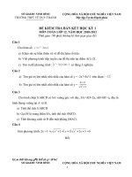 ĐỀ VÀ ĐÁP ÁN THI BK HK1 LỚP 11-12 NH 2010-2011