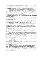 Hướng dẫn ôn tập chương hàm số ĐS 9 HKI ( Dành cho học sinh)