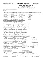 de kiem tra hoc ky 1 lop 10