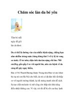 Chăm sóc làn da bé yêu