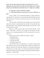 THỰC TẾ TỔ CHỨC HẠCH TOÁN KẾ TOÁN BÁN HÀNG VÀ XÁC ĐỊNH KẾT QUẢ BÁN HÀNG TẠI TRUNG TÂM CHIẾT NẠP VÀ KINH DOANH GAS MỸ ĐÌNH CHI NHÁNH CÔNG TY TNHH TÂN AN BÌNH