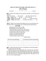 Đề khảo sát HSG tháng 11