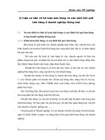 lý luận cơ bản về kế toán bán hàng và xác định kết quả bán hàng ở doanh nghiệp thương mại