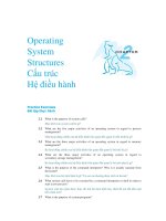 Operating System Structures Cấu trúc Hệ điều hành