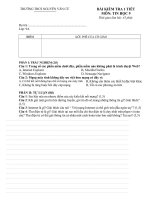 Kiểm tra 1 tiết - Tin 9