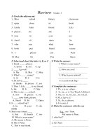 ôn tập cuối kì I