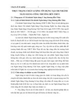 THỰC TRẠNG CHẤT LƯỢNG TÍN DỤNG TẠI CHI NHÁNH NGÂN HÀNG CÔNG THƯƠNG BẾN THỦY