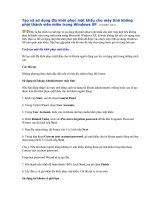 Tạo và sử dụng đĩa khôi phục mật khẩu cho máy tính không phải thành viên miền trong Windows XP