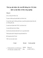 Thủ tục ghi nhận việc sửa đổi thông tin về tổ chức dịch vụ đại diện sở hữu công nghiệp