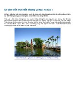 DI SẢN KIẾN TRÚC ĐẤT THĂNG LONG