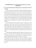 TÌNH HÌNH QUẢN LÝ NỢ TẠI NGÂN HÀNG No và PTNT VĨNH PHÚC