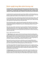 Bước ngoặt trong đàm phán thương mại