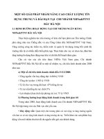 MỘT SỐ GIẢI PHÁP NHẰM NÂNG CAO CHẤT LƯỢNG TÍN DỤNG TRUNG VÀ DÀI HẠN TẠI  CHI NHÁNH NHNo