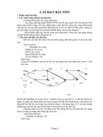 CÀI ĐẶT BÀI TOÁN