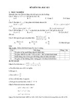 Đề thi học kỳ I (Toán 8 có ĐA)