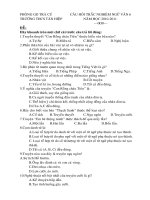 Đề Trắc Nghiệm Ngữ Văn 6