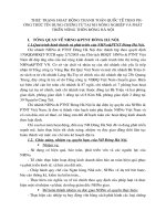 Thực trạng hoạt động thanh toán quốc tế theo phương thức tín dụng chứng từ tại NH Nông nghiệp và phát triển nông thôn đông hà nội