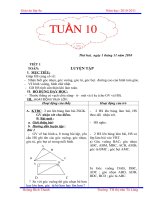 GIÁO ÁN LỚP 4 TUẦN 10- CỰC CHUẨN
