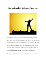 Sáu phẩm chất lãnh đạo đáng quý