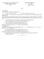 Đề toán 11 Chuẩn