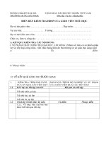 Biên bản kiểm tra nội bộ trường học