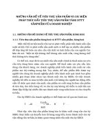 NHỮNG VẤN ĐỀ VỀ TIÊU THỤ SẢN PHẨM VÀ CÁC BIỆN PHÁP THÚC ĐẨY TIÊU THỤ SẢN PHẨM TĂNG DTTT SẢNPHẨM CỦA DOANH NGHIỆP