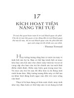 KÍCH HOẠT TIỀM NĂNG TRÍ TUỆ