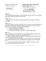 Bộ đề thi chon GV Dạy giỏi cấp huyện môn Sinh Cấp THCS