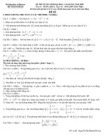 Đề thi đại học môn Toán khối A (Chủ nhật hàng tuần)
