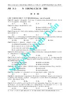 40 ĐỀ LUYỆN THI TRẮC NGHIỆM MÔN HÓA HỌC_Phần 1