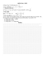 kiểm tra 1 tiết toán 7 và 6