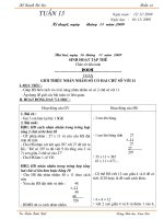 Giáo an lớp 4 - tuần 13 - CKTKN