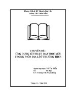 Chuyên đề môn Địa-Cum-NH 2010-2011