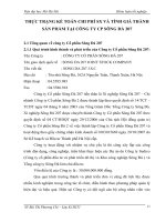 THỰC TRẠNG KẾ TOÁN CHI PHÍ SX VÀ TÍNH GIÁ THÀNH SẢN PHẨM TẠI CÔNG TY CP SÔNG ĐÀ 207