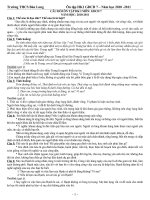 CD 7 Ôn tập học kì 1 2010 - 2011