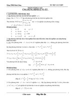 Chuyên đề hệ thức Vi - Et