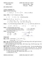 BỘ ĐỀ THI HKI - TOÁN 7