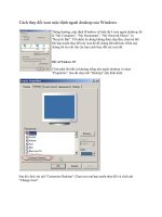 Cách thay đổi icon mặc định ngoài Desktop của Windows
