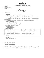 giáo án lớp 1 tuần 7+8