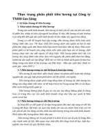 Thực trạng phân phối tiền lương tại Công ty TNHH Sao Sáng