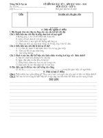 ĐỀ THI HỌC KỲ I MÔN GIÁO DỤC CÔNG DÂN LỚP 6 NĂM HCỌ 2010 - 2011