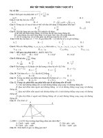 bai tap trac nghiem hk1
