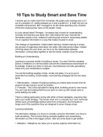 10 Tips to Study Smart and Save Time