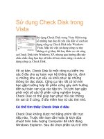 Sử dụng Check Disk trong Vista