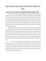 THỰC TRẠNG XKTS VIỆT NAM TRONG THỜI GIAN QUA
