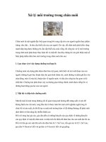 Xử lý môi trường trong chăn nuôi